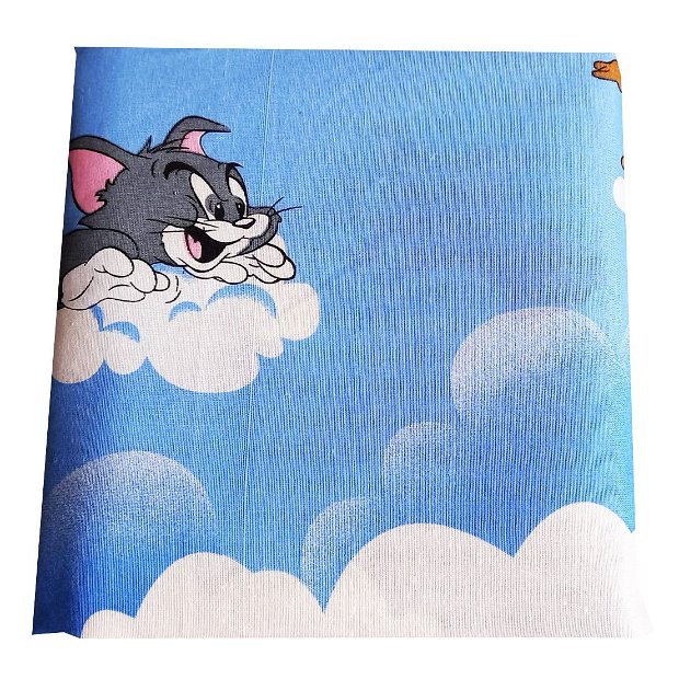 Lenjerie pat, 4 piese MCF, Tom si Jerry, multicolor 180x200 cm