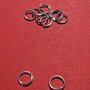 (10 bucati) Zale medii din argint .925 rodiat, deschise (nesudate) (ZNS5) din diametru aprox 6 mm, grosime aprox 0.7 mm