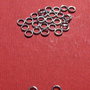 (10 bucati) Zale mici din argint .925 rodiat, inchise (sudate) (ZS1) din diametru aprox 4 mm, grosime aprox 0.7 mm