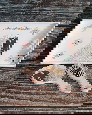 Set mireasa, set gatitul miresei, set perie si oglinda, set tava mireasa, set nunta, set shabby chic, tava mireasa, set mire si mireasa