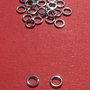 (10 bucati) Zale medii din argint .925 rodiat, inchise (sudate) (ZS3) din diametru aprox 5 mm, grosime aprox 0.8 mm