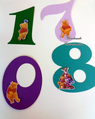 Cifre cu Whinnie the Pooh