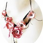 Colier buchet roz delicat