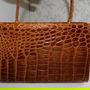 Poseta    vintage anii  60 , piele exotica ,  vintage autentic