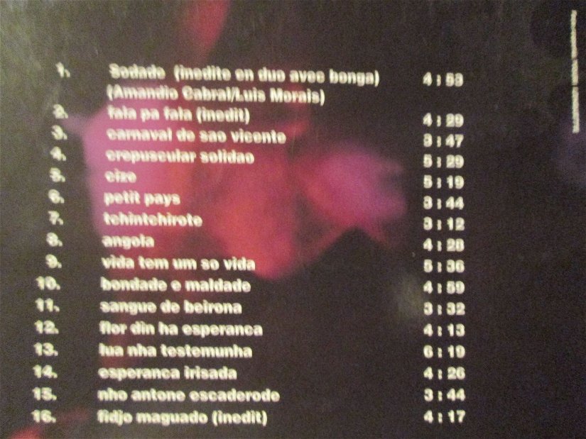 CD nou  Cesaria Evora