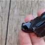 Obsidian, piatra bruta, masiva - 65x30 mm