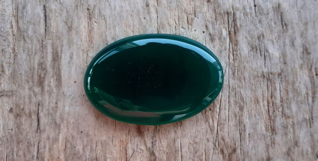 Cabochon onix verde, 41x28 mm