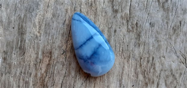 Cabochon opal albastru, 32x16 mm