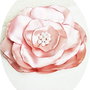 brosa floare roz pudrat satinat 13 cm