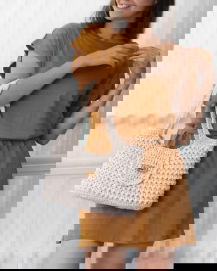 Geanta crosetata, Geanta eleganta, Geanta boho, Geanta de vara, Traista crosetata, Geanta cu maner, Poseta dama, Poseta eleganta crosetata, Geanta eleganta cu manere