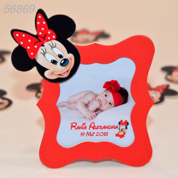 Marturii Rame Foto Minnie Mouse Nuanta Rosie