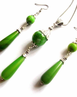set agate verde deschis 41611