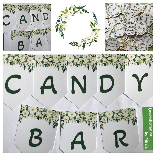 Decoratiuni candy bar personalizate
