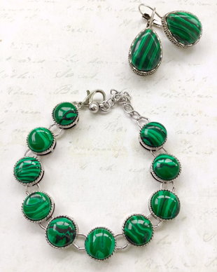 Set vintage Malachit
