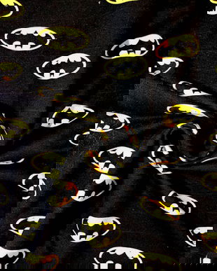 !imediat!Jerse buclat (french terry) - de la 55x190cm - elastic, Batman, cod B3