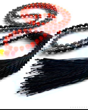 Colier Mala+7 Chakre*108+1*Carneol+Onix*Colier pentru meditatie si rugaciune*Mantre