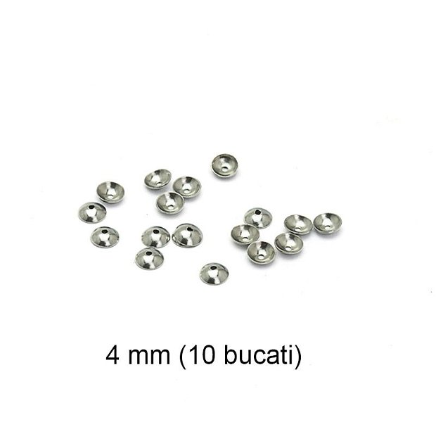 Capacele INOX, 4 mm, 10 bucati, CI-01