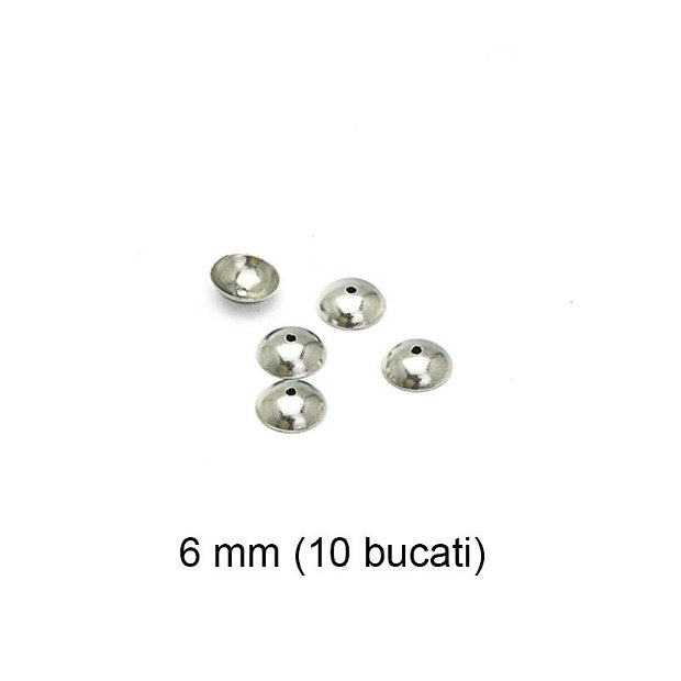 Capacele INOX, 6 mm, 10 bucati, CI-02