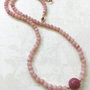 Colier CHOKER opal roz