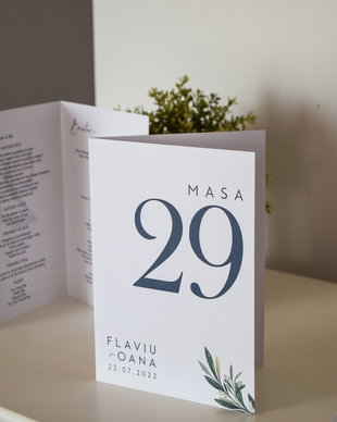 Meniu pliat - Olive