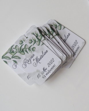 Etichetă mărturii - Greenery