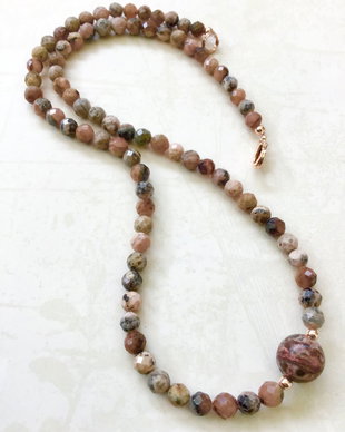 Colier CHOKER rodocrozit