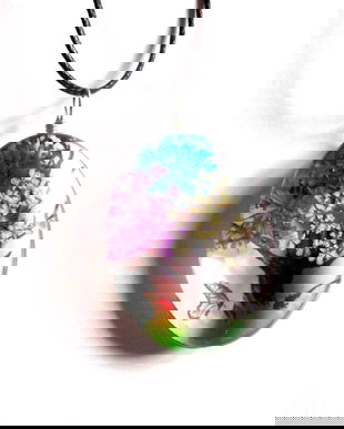 colier cu pomul vietii cu flori uscate 41038