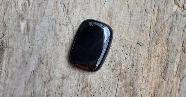 Cabochon onix negru, 25x17 mm