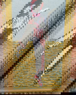 PERECHE TABLOURI VECHI,CUSATURA,TARANCA CU FUIOR SI CIOBANAS,RAMA ORIGINALA,1938