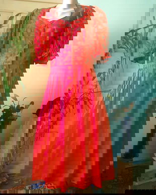 Rochie shantung natural, bavareza