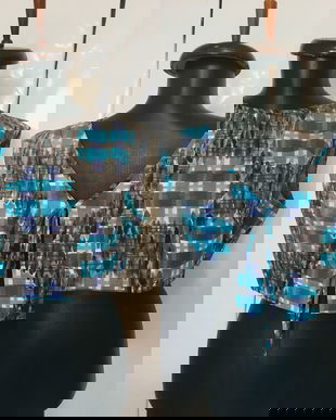 BLUZA 60`S CHIC CU INCHIDERE PE SPATE