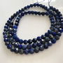 Lapis lazuli sfere fatetate 4 mm - 1 sirag