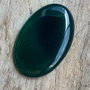 Cabochon onix verde, 34x24 mm