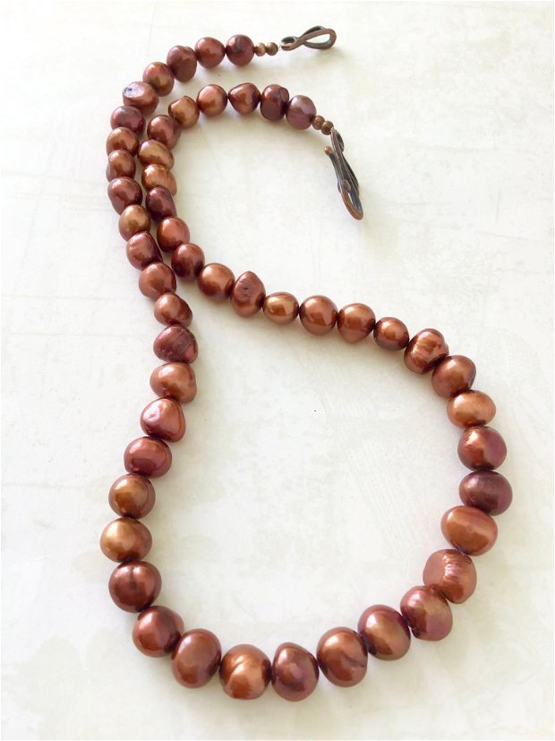 Colier perle de cultura aramii