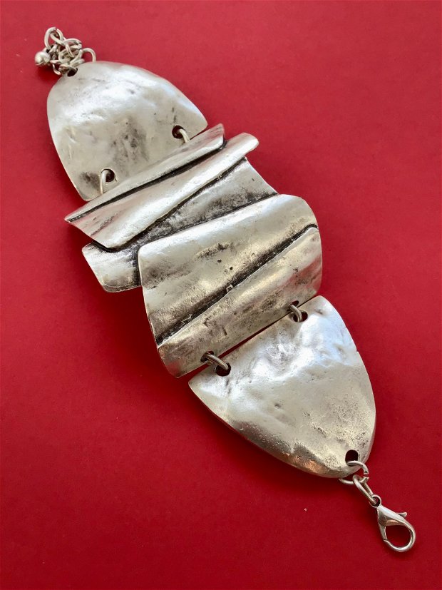 Bratara medievala Zamac argintat
