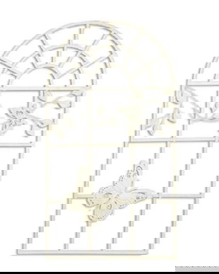 Decoratiune fereastra din metal antik white