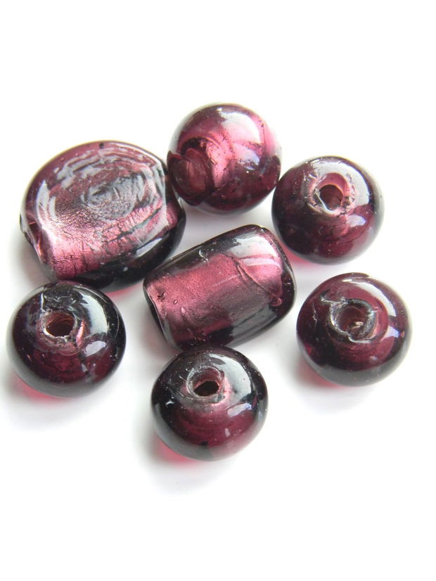 Margele sticla lampwork 7 buc. (AV13-8)