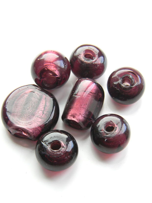 Margele sticla lampwork 7 buc. (AV13-8)