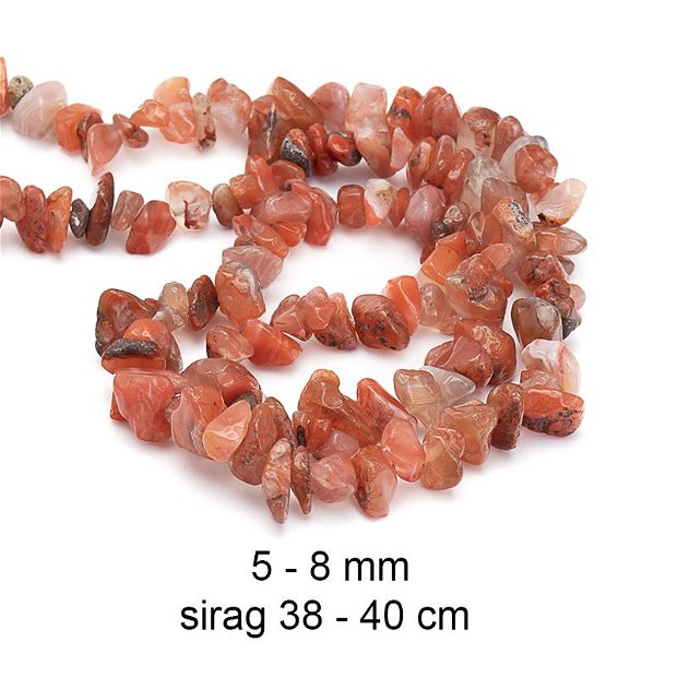 Sirag chipsuri Agata rosie, Africa de Sud, 4-8 mm, CH46