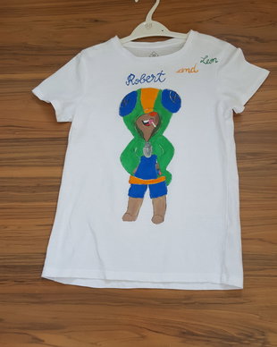 Tricou pictat manual-Leon-Brawl Stars