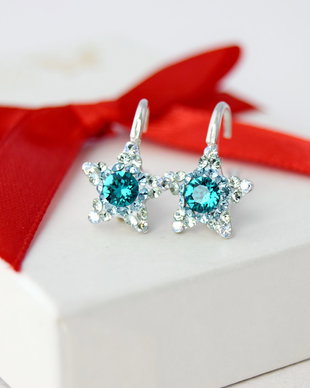 Cercei Swarovski  Little Star / Stea / Steluta / Argint 925