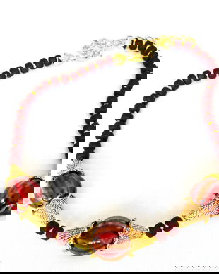 Colier cu margele de ceramica