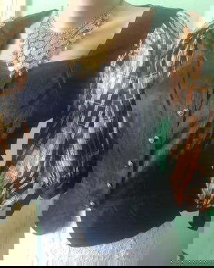 Superb sacou shantung natural