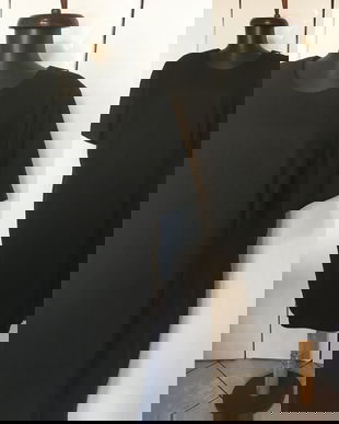 ROCHIE NEGRA MIDI STOFA LANA