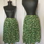 FUSTA MIDI MATASE NATURALA FLORAL