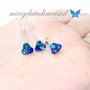 Set Swarovski / Mini Trio Chaton / Argint 925