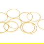 Link din alama, rotund, auriu, 30 mm