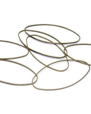 Link din alama, oval, bronz, 30x16 mm
