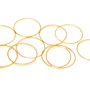 Link din alama, rotund, auriu, 18 mm
