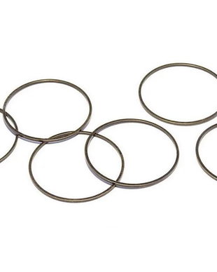 Link din alama, rotund, bronz, 28 mm